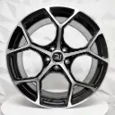 RIN 17X7.5 5-112 R1 SPORT AH2030 BLACK MACHINE FACE ET40 CB66.5