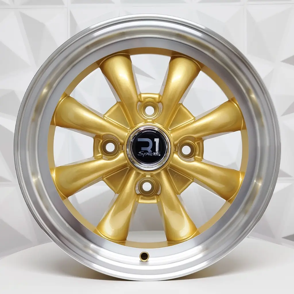 RIN 15X5.5 4-130 R1 SPORT A816  LIGH GOLD MACHINE LIP ET19.7 CB88.7